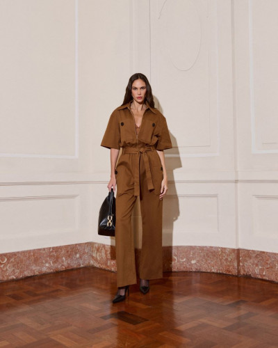 BROWN LONG JUMPSUIT SHORT...